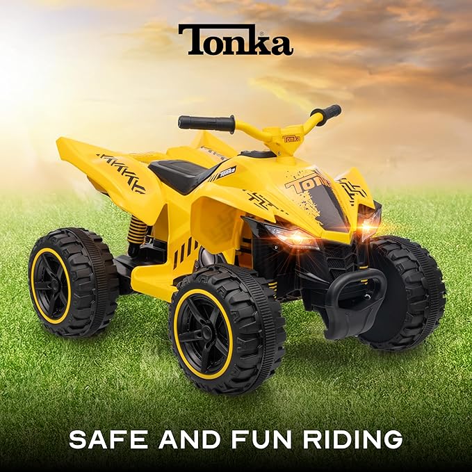 Voyager - Tonka - 12V ATV Ride On Toy, Fun and Exciting Ride for Kids, Stylish Design for Imaginative Play