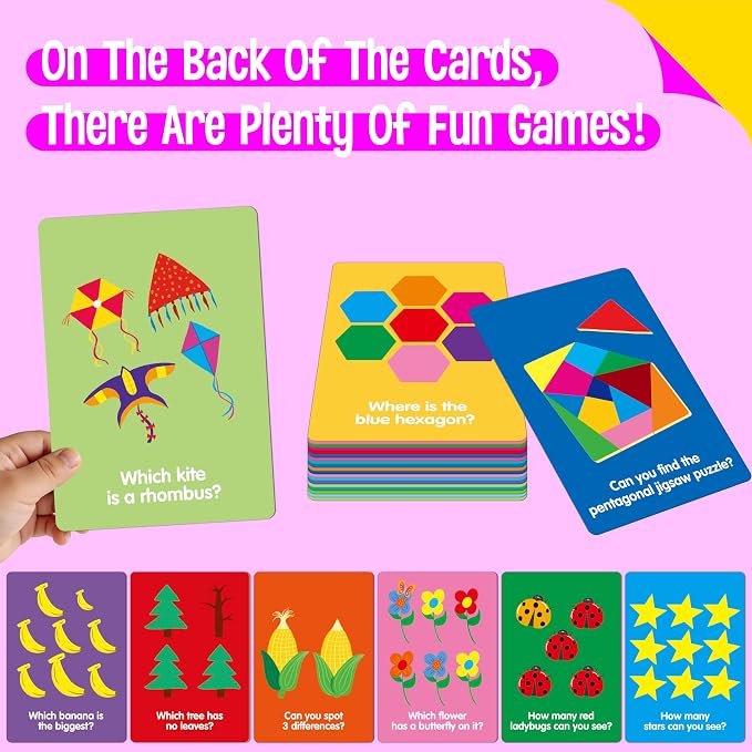 144 PCS Early Learning Flashcards,Double-Sided Cards—Alphabet,Numbers, Foods, Animals, Shapes, Colors, Home Objects, Speech Therapy Toys, Learning Tool for Kindergarten, Toddlers, Preschool Activities - Image 5