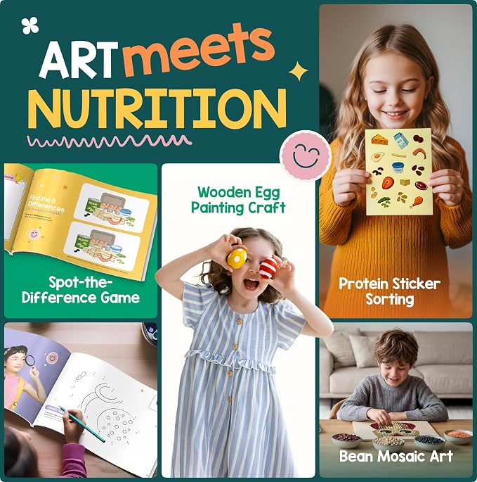 Baketivity Powerful Proteins Kids Nutrition Kit STEM Birthday Gift for Kids - Image 6