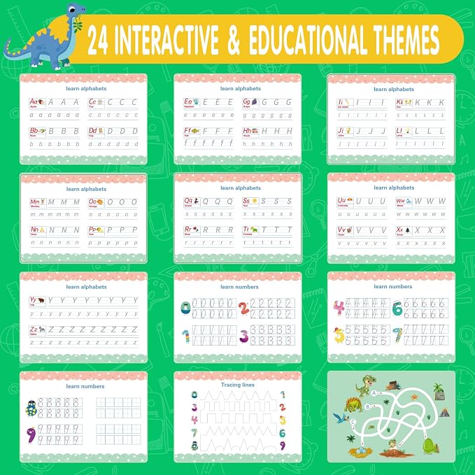 Busy Book for Toddlers 3-5, Montessori Preschool Learning Book, 24 Themes - Image 7