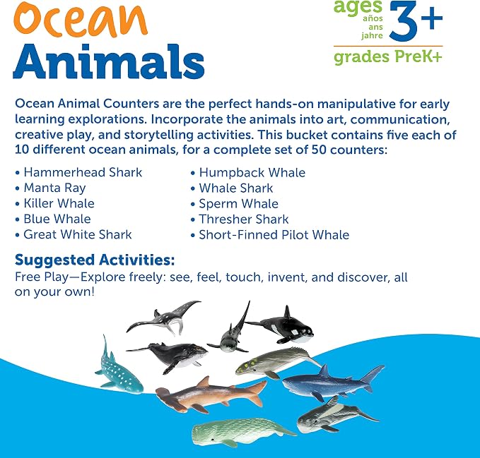 Learning Resources Ocean Animal Counters - Image 6