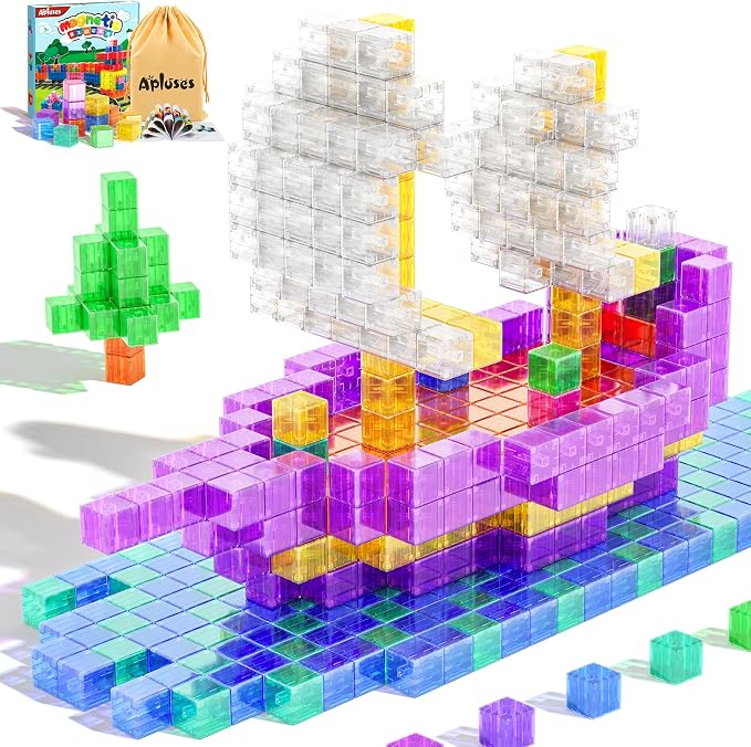 Magnetic Blocks Building Toys Gifts for Kids Aged 3+ Year Old Boys Girls by MagneticBuildingBlocksfortodders