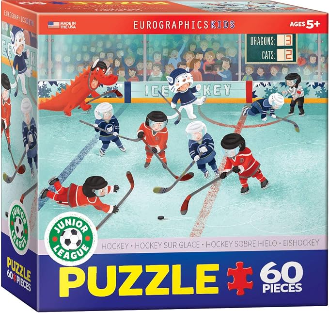 EuroGraphics Hockey Junior League Puzzle (60-Piece), Multi by EuroGraphics