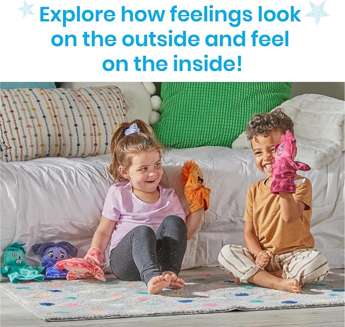 hand2mind Feelings Family Hand Puppets Secondary Emotions - Image 3