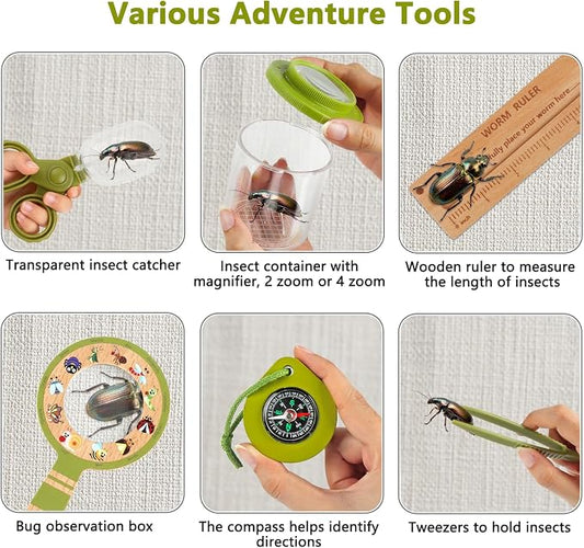 Wooden Bug Catcher Kit for Kids 3+, Bug Catching & Outdoor Explorer kit - Image 2