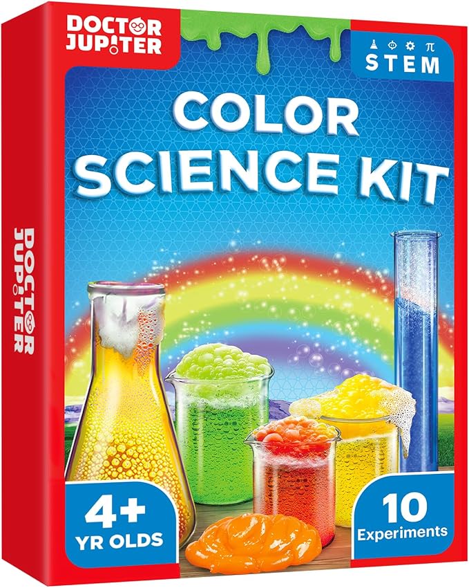 Doctor Jupiter Color Science Experiments Kit for Kids Ages 4+ by DoctorJupiter