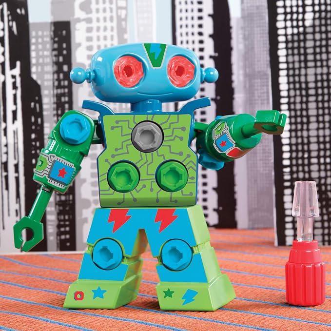 Educational Insights Design & Drill Robot - Construction Toys & Tools for Kids, Robot Toy Building Sets, Kids' Tool Set with Working Screwdriver, Take Apart STEM Set, Gifts for Boys & Girls Ages 3+ - Image 5