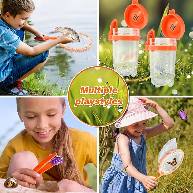 Kids Explorer Kit & Bug Catcher Kit, 10 Pcs Kids Outdoor Exploration Set - Image 6