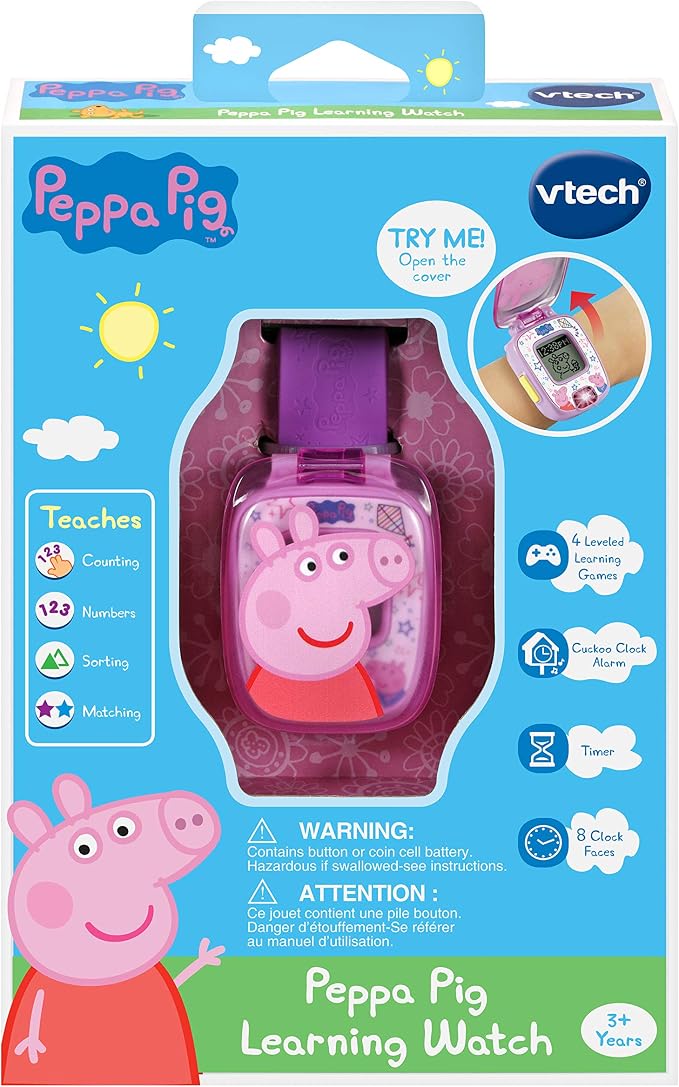 VTech Peppa Pig Learning Watch, Purple - Image 2
