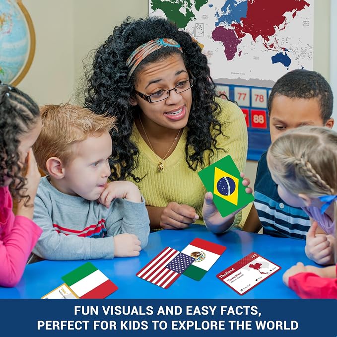 World Flags Flashcards, 245+ Country & Map Geography Game - Image 6