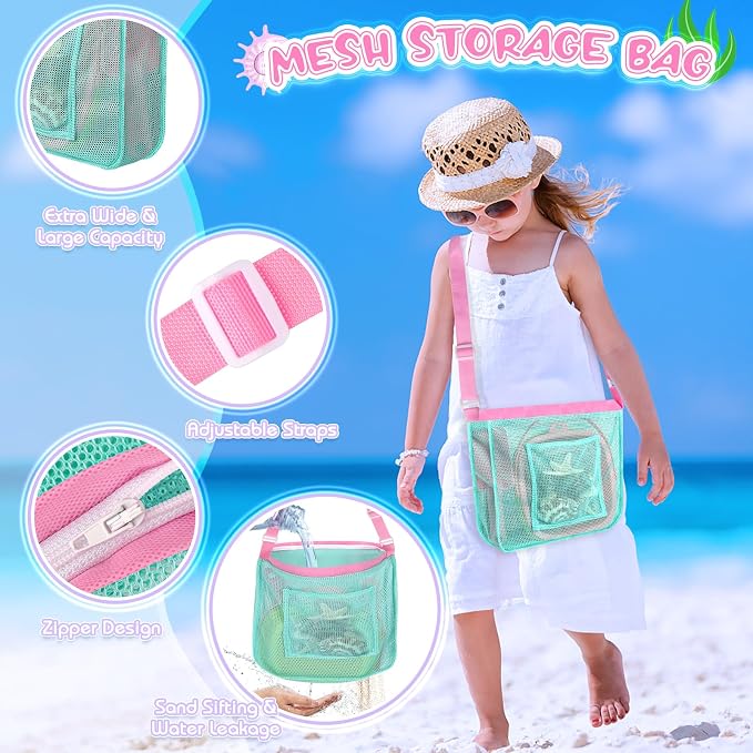 FHOZGECY Beachcombing Treasure Kit with 2 Sifters for Family Beach Vacation - Image 5