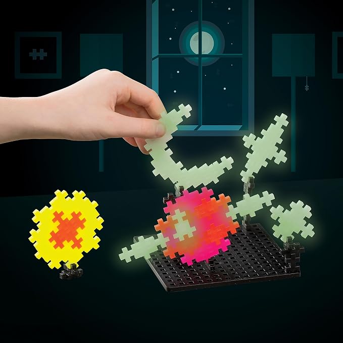 PLUS PLUS Learn to Build, Glow in the Dark Mix - 400 Piece Building Set - Image 5