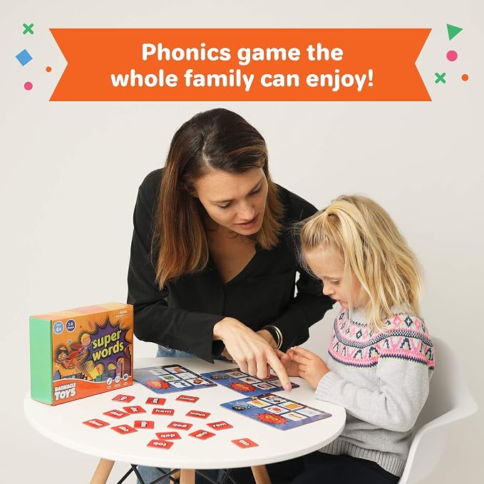 Super Words - CVC Word Builders, Phonics Games, Rhyming Words Game for Kids, Kindergarten Learning Games, Match it Puzzles for Toddlers, Learn to Read Game, CVC Words for Kindergarten Activities - Image 9