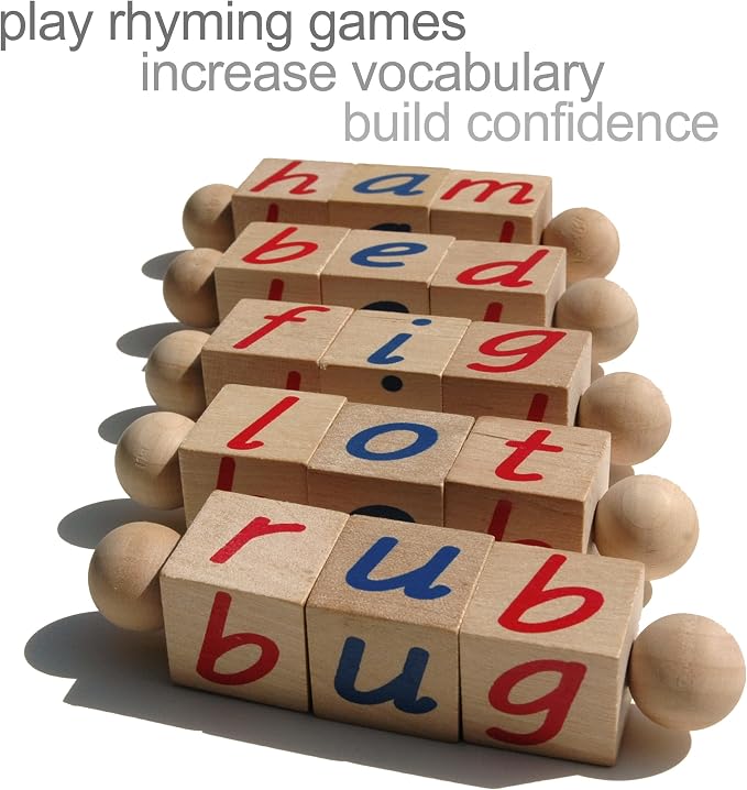 Montessori Phonetic Reading Blocks for Beginning Readers - Image 5