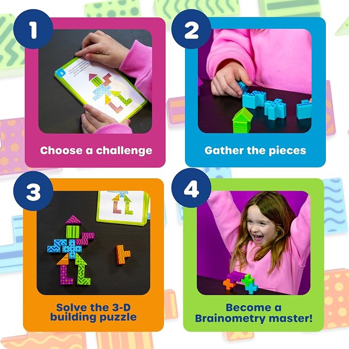 Learning Resources STEM Explorers Brainometry - 3D Puzzle Games for Kids, Kids Travel Games, Brain Teaser Puzzles, Pattern Memory Game, Brain Game Toys, Classroom Toys, 5 Year Old Boy and Girl Gifts - Image 3