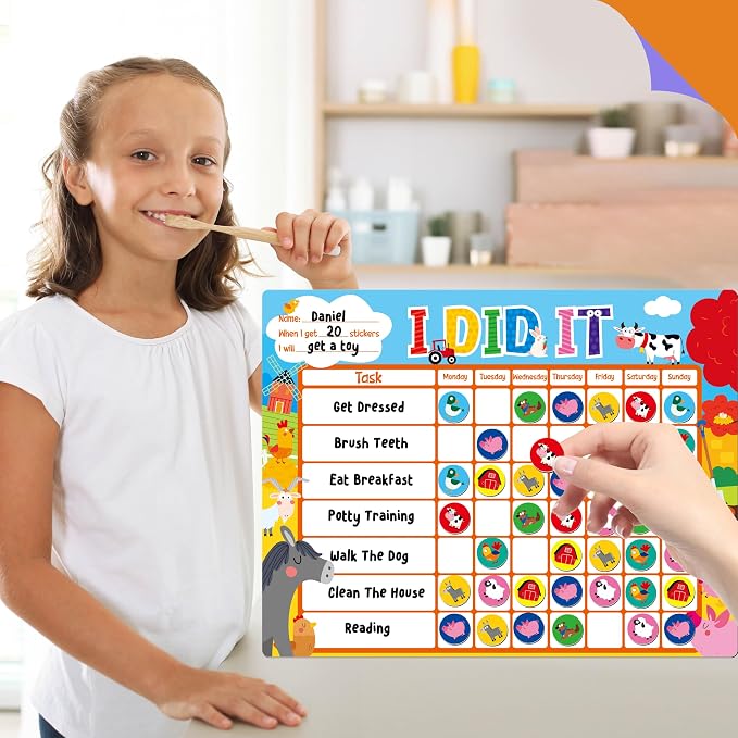 Magnetic Reward Chart, One Chart & 72 Magnetic Reward Magnets - Image 7