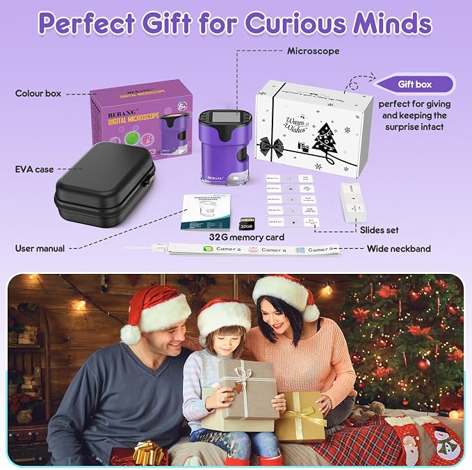 Kids Digital Microscope Science Gift: Complete STEM Toy Kit for Ages 4-12 - Image 6
