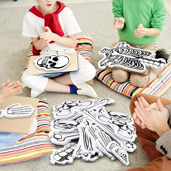 Silipull 15 Pcs Skeleton Floor Puzzle Human Body Double Sided Puzzle - Image 6