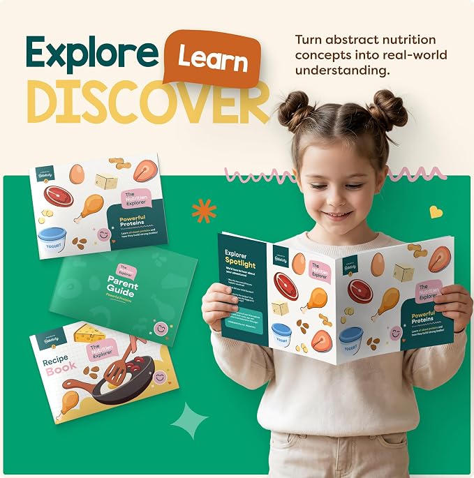 Baketivity Powerful Proteins Kids Nutrition Kit STEM Birthday Gift for Kids - Image 5
