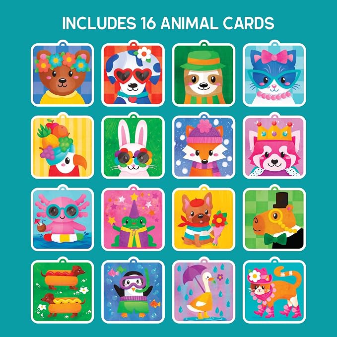 Educational Insights Pom Pom Kit: Animal Dress Up - Arts and Crafts for Kids 4-6, DIY Arts & Crafts Kits, Kids No Mess Activities, Preschool and Kindergarten Crafting Set, Toddler Craft Supplies - Image 4