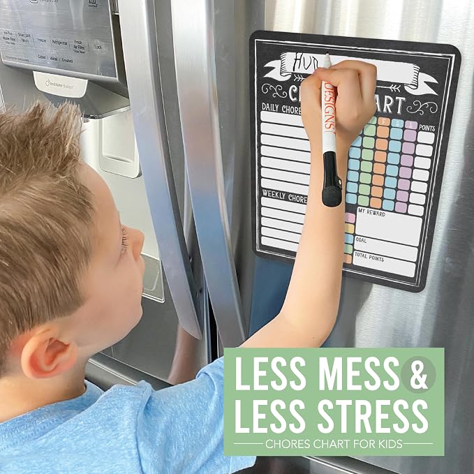 Magnetic Chore Chart for Kids Multiple Kids Chore Board for Home and School - Image 6