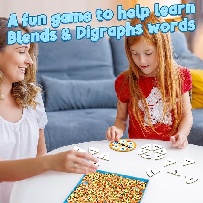Kasfalci Blends Word Games: Phonics Flash Cards, Speech Therapy Toys for Toddlers & Kindergarten Preschool Learning Activities - Image 2
