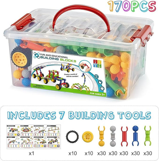 Building Toys for Kids Ages 4-8, STEM Toys for 3 4 5 6 7+ Year Old Boy Gift - Image 2