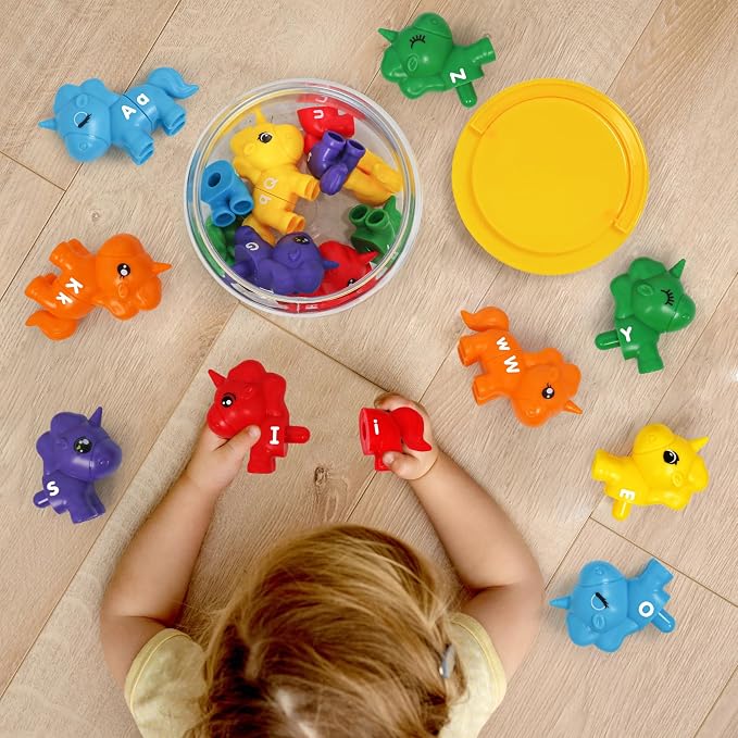 TSYAN Matching Letter Fine Motor Toys for Toddlers,ABC Alphabet Preschool Learning Activities Classroom Must Haves Sensory Sorting Educational Toy Sets for Kids - Image 7
