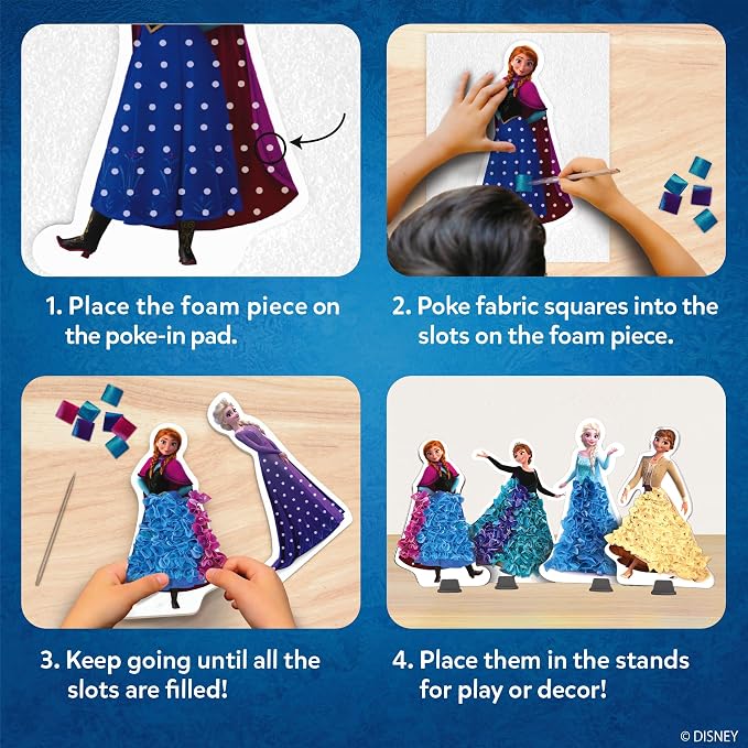 Skillmatics Poke-in Art – Disney Frozen, Wood Craft Kit, Gift for Kids - Image 4