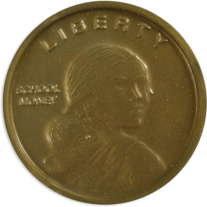 Learning Advantage Play Dollars - Set of 50 Plastic Coins - Designed and by LEARNINGADVANTAGE