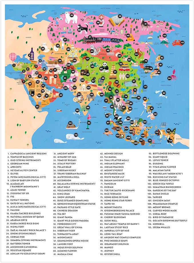 Mudpuppy - Map of Asia 70 Piece Geographic Puzzle for Kids - Image 3