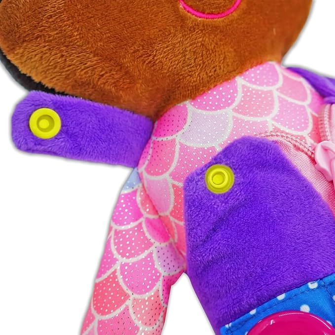 June Garden 15.5" Scarlett Montessori Learn-to-Dress Plush Doll - Image 7