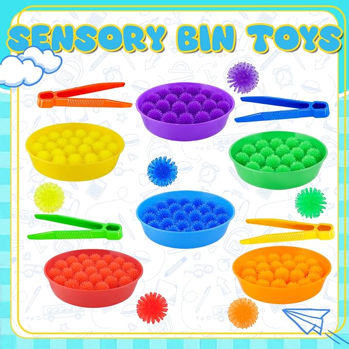 Bbiamsleep 136 Pcs Sensory Bin Filler Fine Motor Skills Sensory Bin Items - Image 3