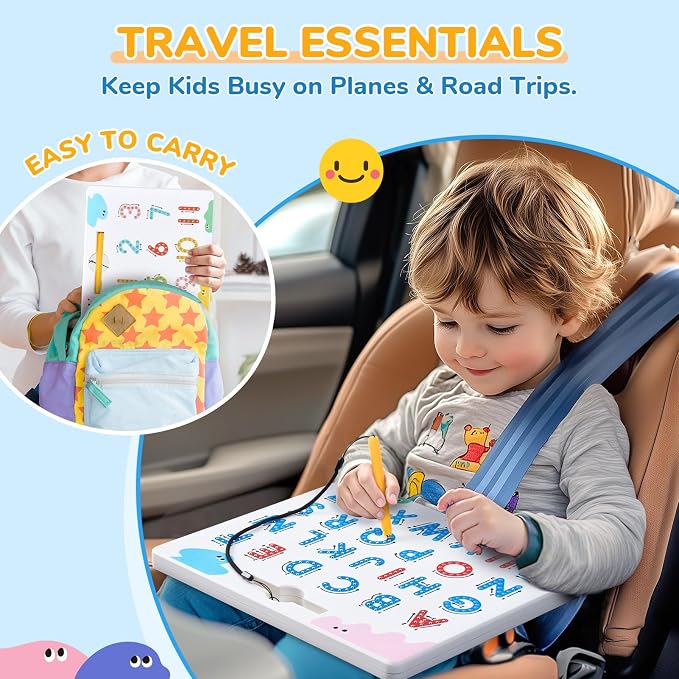 JoyCat Magnetic Letter and Number Tracing Board Set, ABC and Numbers 1-20 - Image 4