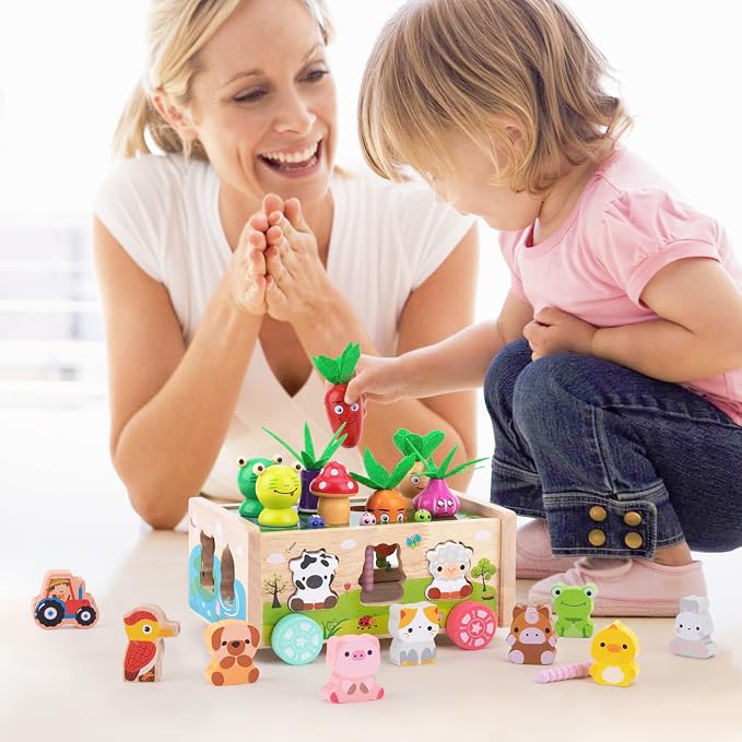 KMTJT Montessori Wooden Toddler Toys for 1 2 3 Years Old Boys Girls Gifts - Image 7