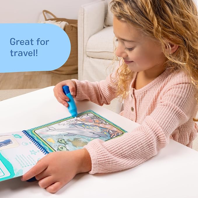 Melissa & Doug On The Go Water Wow! Mess Free Coloring Book, Reusable Water-Reveal Activity Pad, Under The Sea, Travel Toys, Party Favors, for Toddlers & Kids Ages 3+ - FSC Certified - Image 5