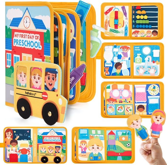 hahaland Busy Book Preschool Learning Activities, First Day of School Gifts by hahaland