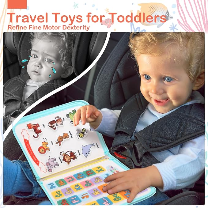 Teefrye Toddlers Busy Board Montessori Toys for Old 1-3 Year Girl Busy Book - Image 4