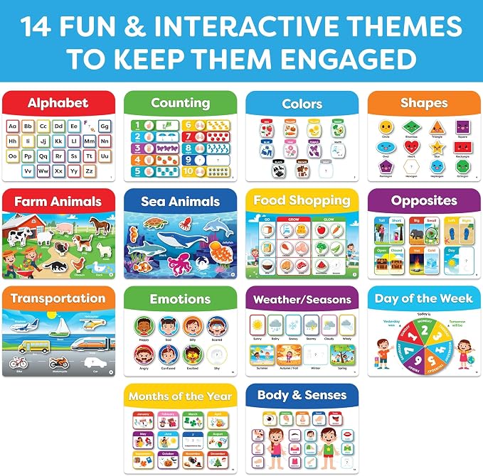 Montessori Busy Book for Toddlers 3-5 - Preassembled Preschool Workbook, Toddler Busy Book - Montessori Toys for 3 Year Old, Preschool Learning Toys Activities - 3 Year Old Girl Gifts, Boy Gifts - Image 2