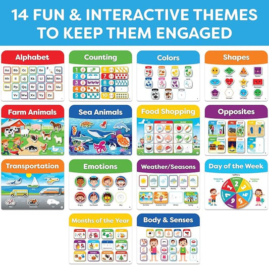 Montessori Busy Book for Toddlers 3-5 - Preassembled Preschool Workbook, Toddler Busy Book - Montessori Toys for 3 Year Old, Preschool Learning Toys Activities - 3 Year Old Girl Gifts, Boy Gifts - Image 2