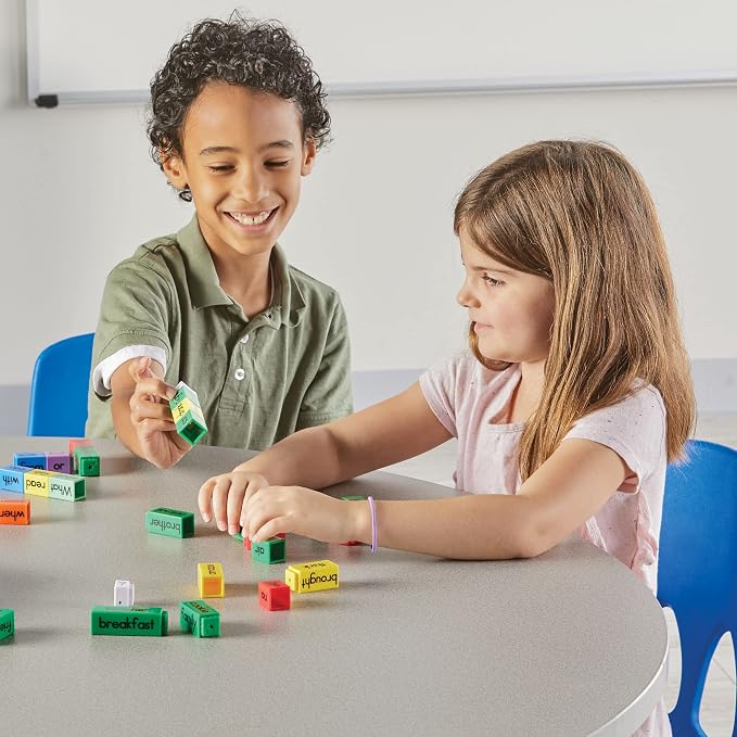 hand2mind Reading Rods Sentence Construction, Sentence Building for Kids, Parts of Speech Linking Cubes, Learn to Read Toys, Reading Tools for Kids, Science of Reading Manipulatives - Image 2