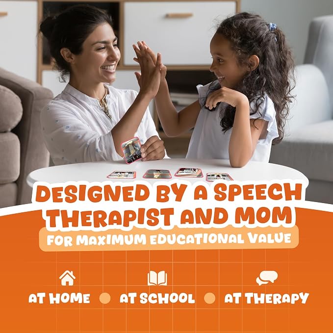 SkillEase Story Cues Skilled Sequencing Cards, Speech Therapy Materials, Social Skills Game, English Language Learners Games, Storytelling Cards, Sentence Building and Picture Cards (Story Cues 2) - Image 4