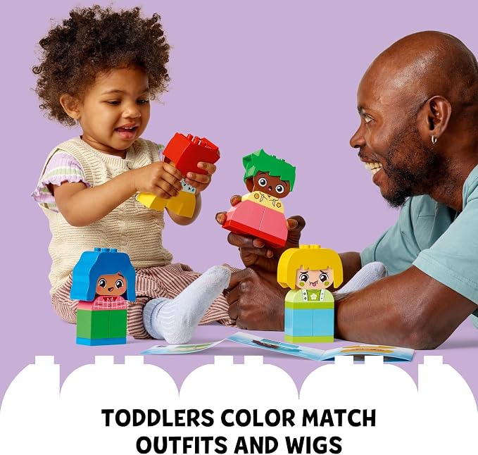 LEGO DUPLO My First Big Feelings & Emotions Interactive Toy, Colored Building Bricks and 4 Characters, Social and Emotional Play for Preschoolers, 1 Year Old and Up, 10415 - Image 5