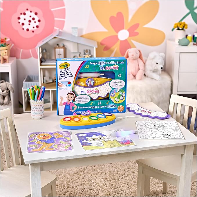 Crayola Ms Rachel Color Wonder Magic Light Brush, Mess Free Coloring Toy 3+ - Image 11