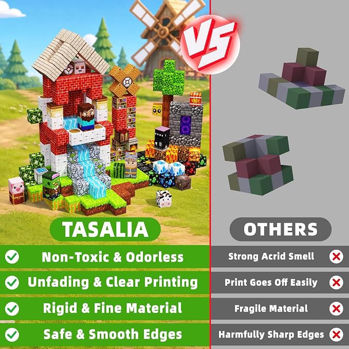 300PCS Magnetic Building Blocks, STEM Educational Magnet Cubes Toys - Image 5