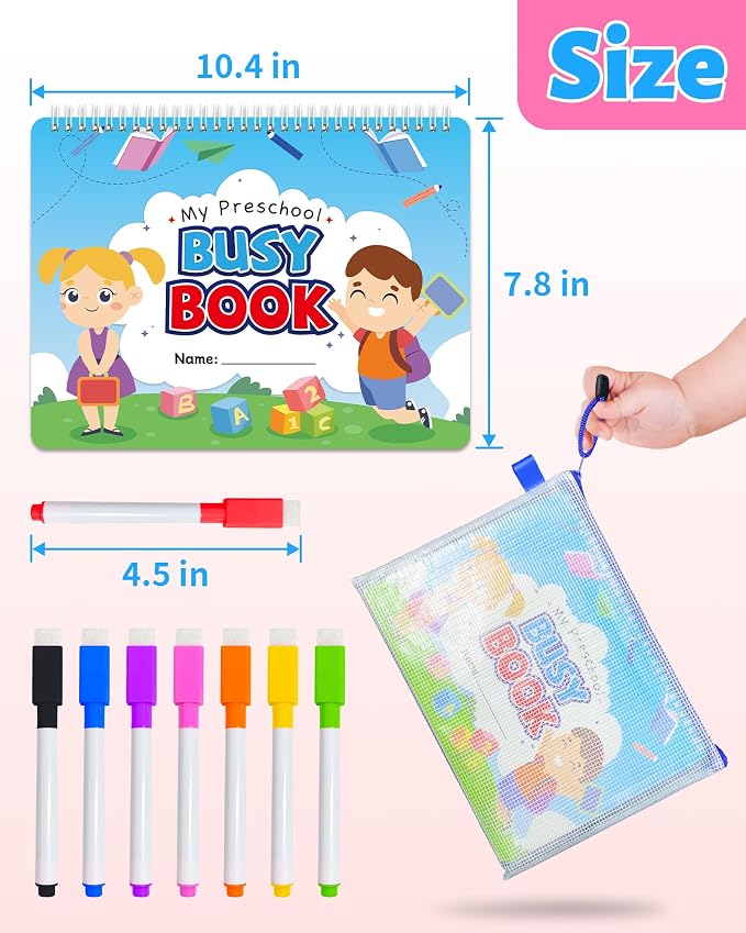 Benresive Busy Book for Toddlers 3-5, Preschool Learning Activities Book - Image 6