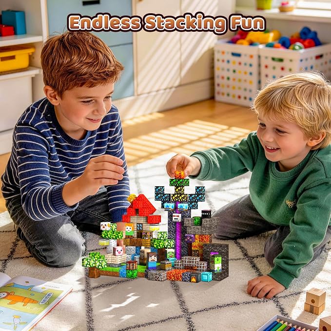 300PCS Magnetic Blocks STEM Educational Magnetic Building Cubes Toys - Image 6