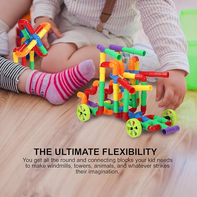 STEM Building Blocks Toy for Kids, Educational Toddlers Preschool Brain Toy Kit, Constructions Toys for 3 4 5 6 7 8 Years Age Boys and Girls–Creativity Kids Materials Toys - Image 4