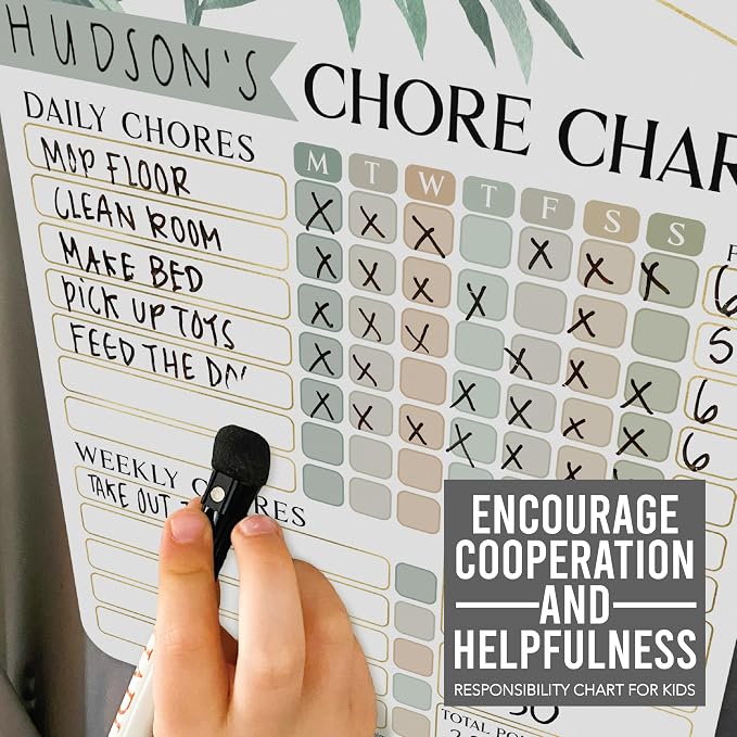 Magnetic Chore Chart for Kids Multiple Kids Chore Board for Home and School - Image 8
