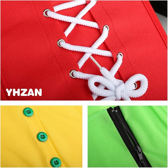 YHZAN Learn to Tie Your Shoes Dressing Board Montessori Mobile Sensory Board Travel Therapist Life Skills Development Toy - Zip,Button,Snap,Buckle,Lace & Tie for Preschool Toddler 3-8 Years Old - Image 4
